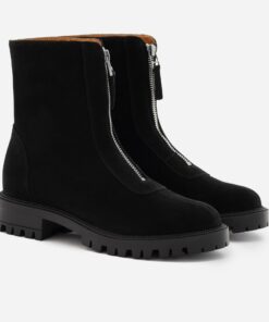 Jenna Zip Up Boots - Women’s  Water-Repellent Suede