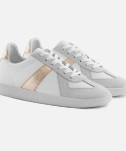 Morgen Trainers - Women's Metallic Leather & Suede