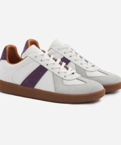 Morgen Trainers - Leather/Suede - Gum Sole - Women's