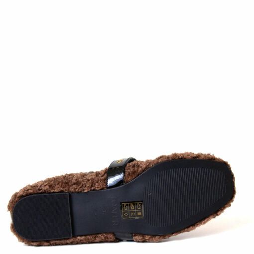 Camelia Women's Sherpa Ballerina Flat Brown - Image 5