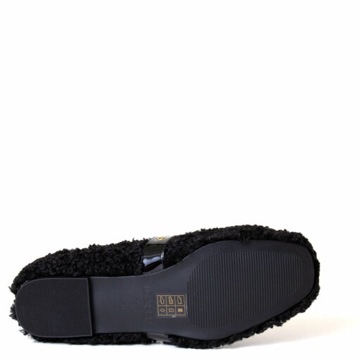 Camelia Women's Sherpa Ballerina Flat Black - Image 5