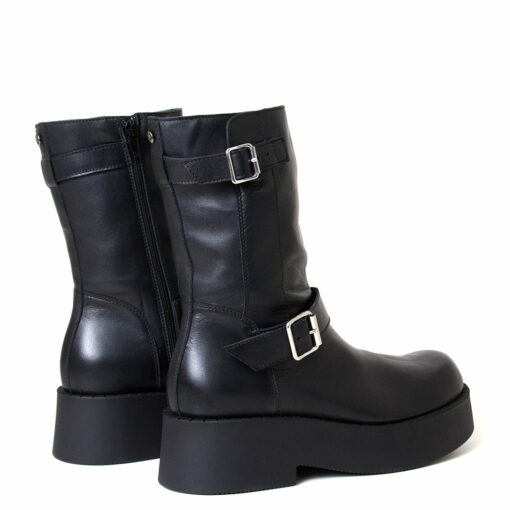 Chloe Women's Platform Leather Moto Boot - Image 4