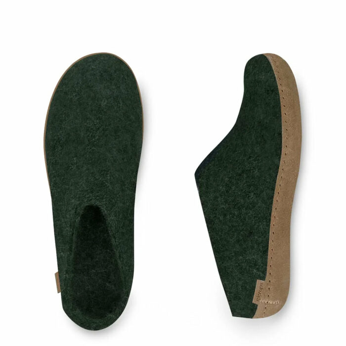 The Slipper On Unisex Shoe Forrest Green - Image 3