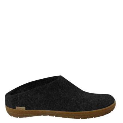 The Slipper On Unisex Shoe With Rubber Sole Black