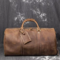 Affordable Genuine Leather Duffle Travel Bag – 728582