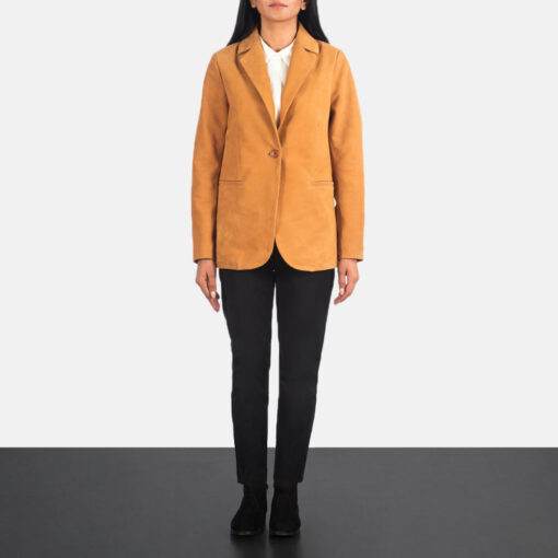 Norma Brown Nubuck Blazer - Image 3