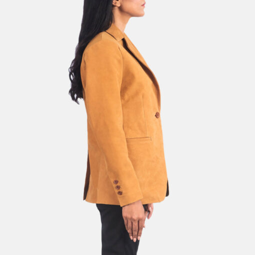 Norma Brown Nubuck Blazer - Image 2