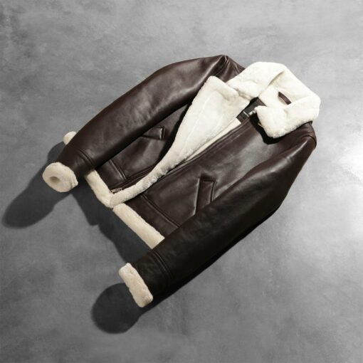 Sherilyn B-3 Maroon Leather Bomber Jacket - Image 8