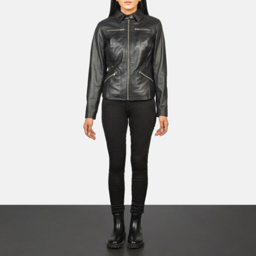 Tomachi Black Leather Jacket - Image 3