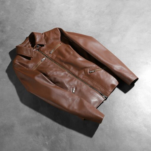 Tomachi Brown Leather Jacket - Image 7