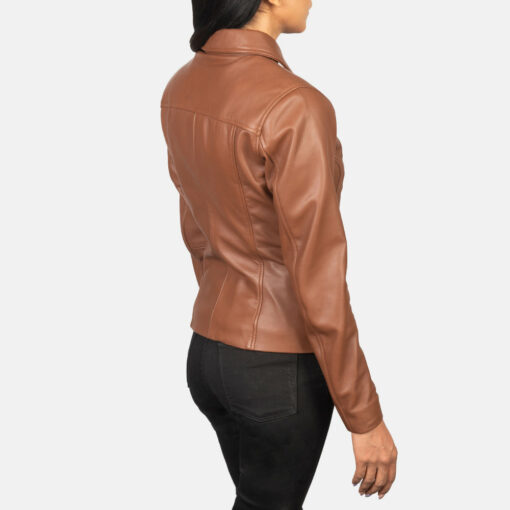 Tomachi Brown Leather Jacket - Image 5
