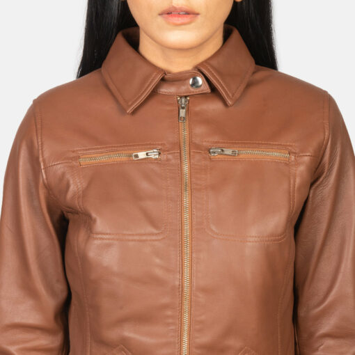 Tomachi Brown Leather Jacket - Image 6