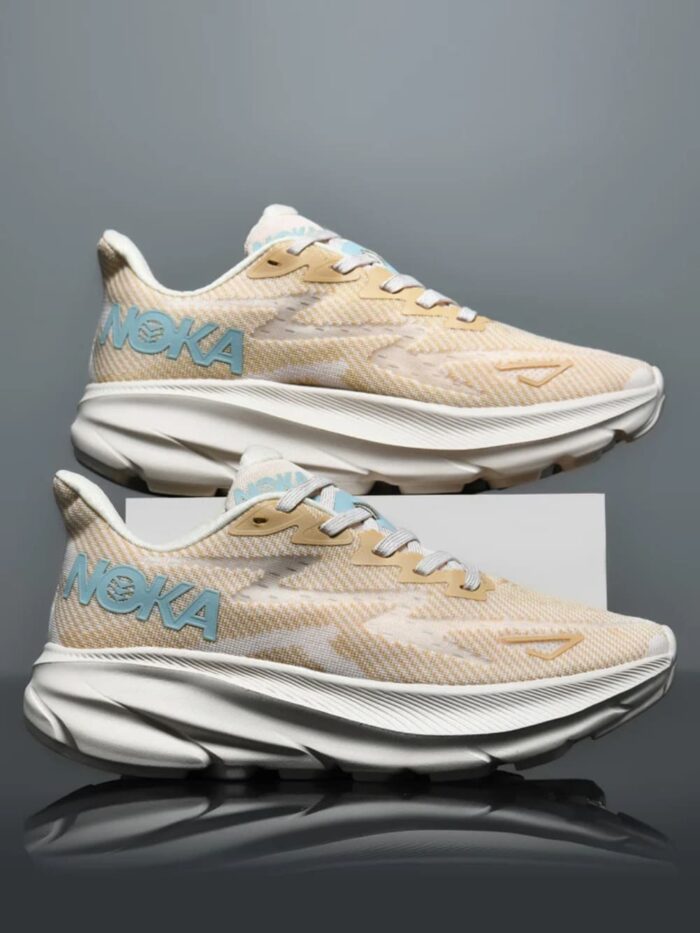 Air Cushion Runner Trainers Beige