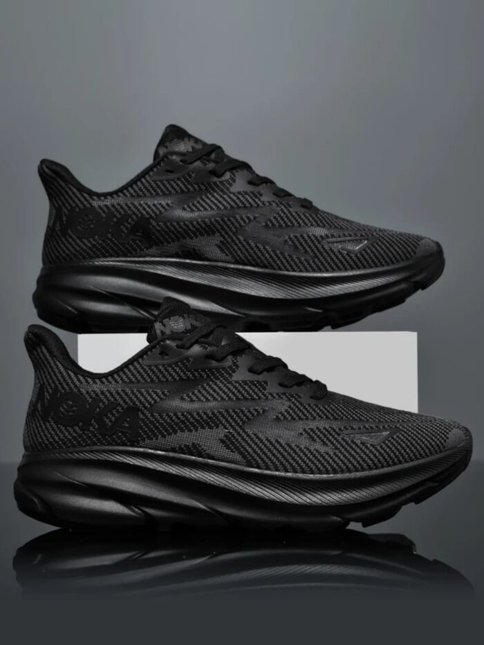 Air Cushion Runner Trainers all black