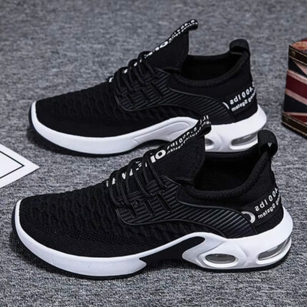 Everyday Lightweight Canvas Sneakers for Men black