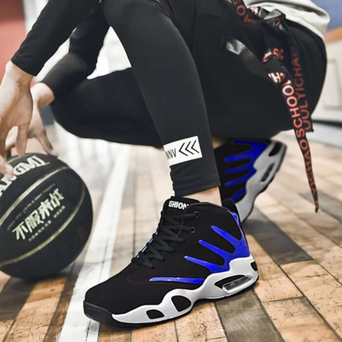 High Top Sneakers for Men blue (2)