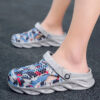 sandle red blue
