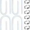 1. 59" Pool Pump Hose Replacement Kit - 1.5 Inch Diameter with Clamps (4 Pack)