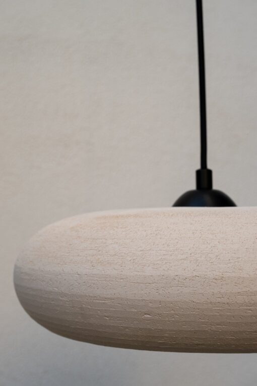 12" Handcrafted Ceramic Pendant Light - Modern Chandelier for Kitchen Island Lighting - Image 2