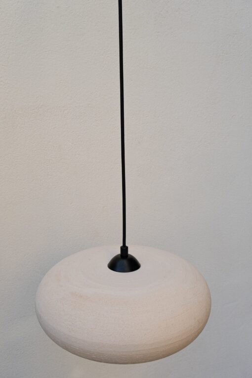 12" Handcrafted Ceramic Pendant Light - Modern Chandelier for Kitchen Island Lighting - Image 3