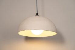 19" Beige Wabi Sabi Ceramic Pendant Light - Large Textured Chandelier - Living Room Lighting - Handmade Christmas Item