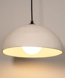 19" Beige Wabi Sabi Ceramic Pendant Light - Large Textured Chandelier - Living Room Lighting - Handmade Christmas Item