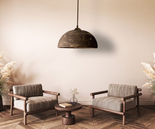 19" Handcrafted Ceramic Pendant Light - Modern Chandelier for Kitchen Island Lighting - Image 2