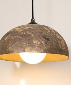 19" Handcrafted Ceramic Pendant Light - Modern Chandelier for Kitchen Island Lighting