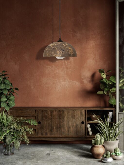 19" Handcrafted Ceramic Pendant Light - Modern Chandelier for Kitchen Island Lighting - Image 3