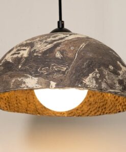 19" Modern Ceramic Pendant Light - Pottery Chandelier for Kitchen Island & Dining Room