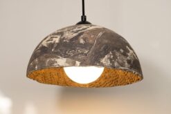 19" Rustic Ceramic Pendant Light - Pottery Chandelier for Kitchen Island Dining Room