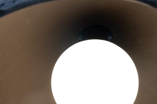 19" Wabi Sabi Ceramic Pendant Light - Brown Textured Ceiling Lamp for Dining Room - Image 3
