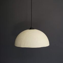 19" Wabi Sabi Ceramic Pendant Light - Handmade Clay Chandelier - Modern Minimalist Lighting