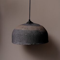 19" Wabi Sabi Ceramic Pendant Light - Mid Century Modern Brown Dining Room Ceiling Fixture