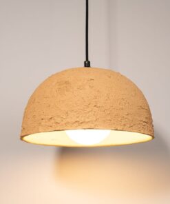 19" Wabi Sabi Ceramic Pendant Light - Modern Handmade Stoneware Chandelier - Boho Home Decor - Item Idea