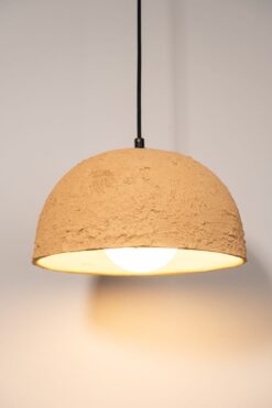 19" Wabi Sabi Ceramic Pendant Light - Modern Handmade Stoneware Chandelier - Boho Home Decor - Item Idea