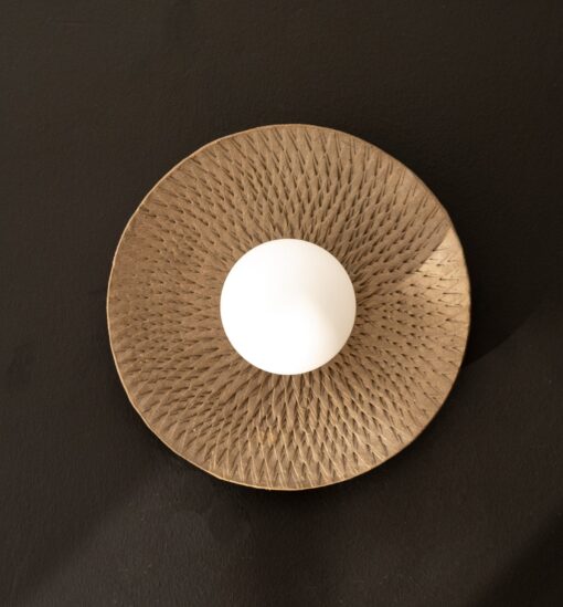 19" Wabi Sabi Wall Sconce - Rustic Pottery Lighting for Bedroom & Bath - Image 2