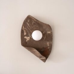 22" Wabi Sabi Ceramic Wall Sconce - Japandi Bathroom Light - Handmade Christmas Item