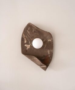 22" Wabi Sabi Ceramic Wall Sconce - Japandi Bathroom Light - Handmade Christmas Item