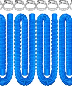 4-Pack Pool Hose 1.25" x 59" for Above Ground Pools - Replacement Pump Hose with Clamps