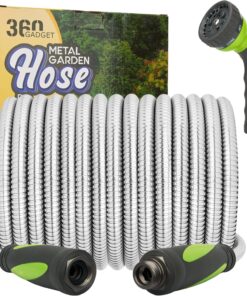 50 FT Garden Hose with Swivel Handle - Heavy Duty Water Hose Leakproof