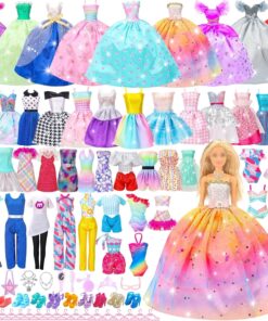 52 Pcs Doll Clothes & Accessories Set