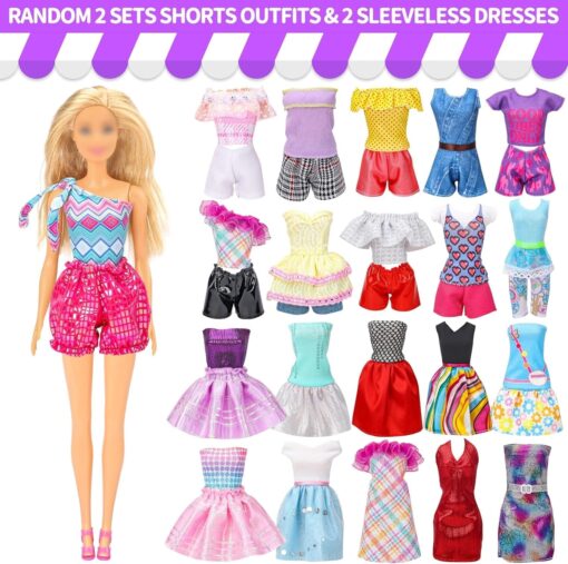 56 Pcs Doll Clothes & Accessories Set - Image 5