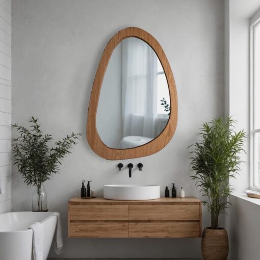 Aesthetic Wall Mirror - Personalized Christmas & Housewarming Item - Modern Home Decor