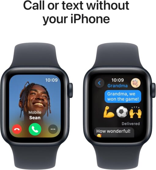 Apple Watch SE (2nd Gen) 40mm GPS Midnight Aluminum - Fitness, Sleep & Heart Rate Tracking - Image 4