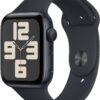 Apple Watch SE 2nd Gen (GPS, 44mm) Midnight Aluminum - Midnight Sport Band - Fitness Tracker
