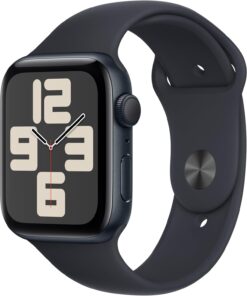 Apple Watch SE 2nd Gen (GPS, 44mm) Midnight Aluminum - Midnight Sport Band - Fitness Tracker