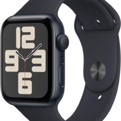 Apple Watch SE 2nd Gen (GPS, 44mm) Midnight Aluminum - Midnight Sport Band - Fitness Tracker