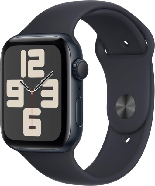 Apple Watch SE 2nd Gen (GPS, 44mm) Midnight Aluminum - Midnight Sport Band - Fitness Tracker