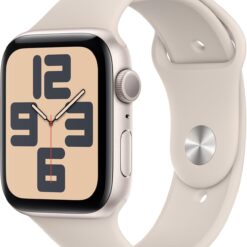 Apple Watch SE 2nd Gen (GPS, 44mm) Starlight Aluminum - Starlight Sport Band - Fitness Tracker